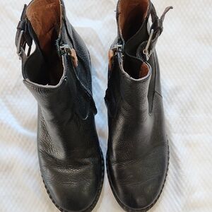 Gentle Souls Black Ankle Boots
